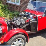 Classic Red Car Tune up