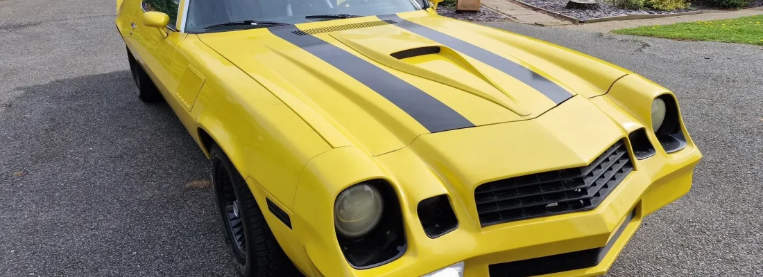 Classic American Car Yellow