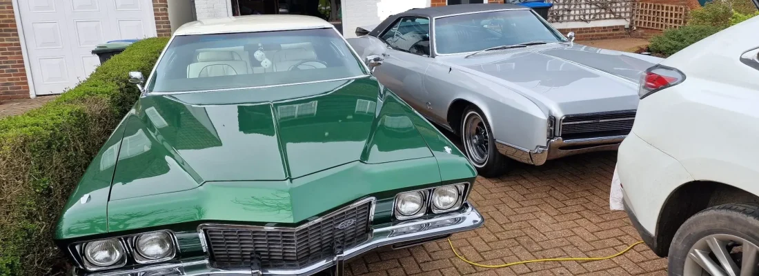 Classic American car green
