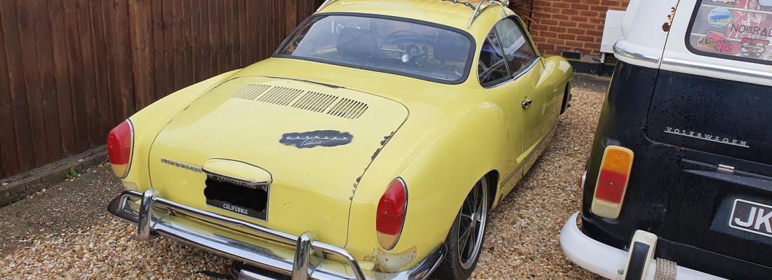 Classic Air Cooled VW Carmann Car Yellow